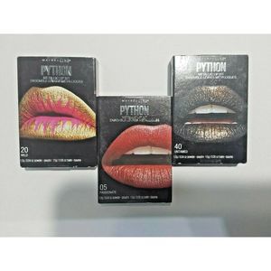 Maybelline Python Metallic Lip Kit. Color Powder Lipstick Shades U-Choose